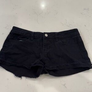 Women's Black Denim Shorts